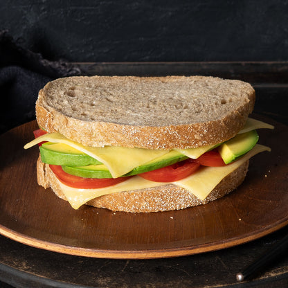 Avocado, Cheese & Tomato on Rye