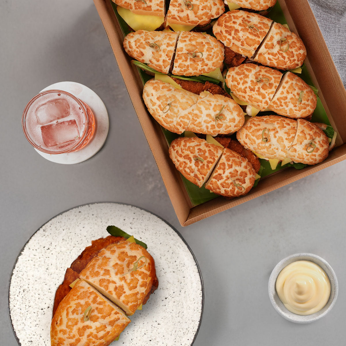 Crunchy Chicken & Cheese Platter