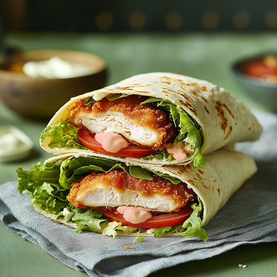 Chicken Schnitzel Wrap