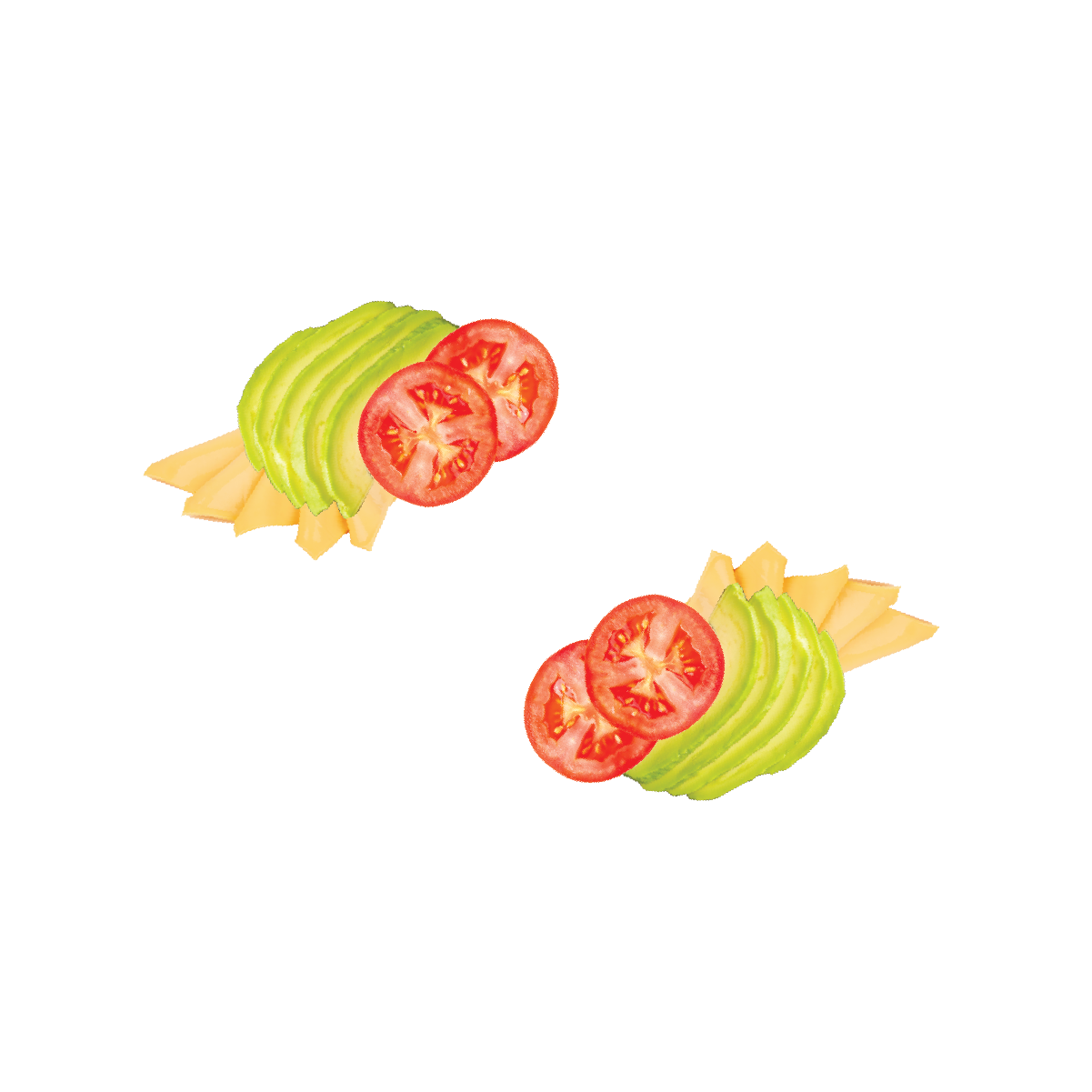 Avocado, Cheese & Tomato on Rye