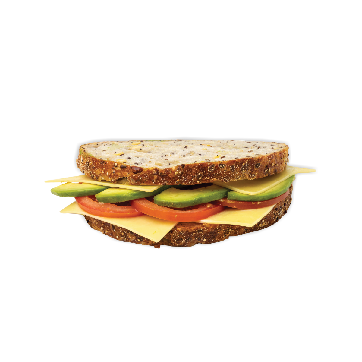 Avocado, Cheese & Tomato on Quinoa & Soy